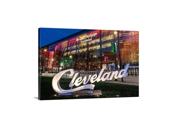 Rocket Mortgage FieldHouse Canvas - Ready to Hang | Cleveland Cavaliers | Cleveland, OH | Cavs | NBA Wall Art | NBA Prints | Cavs Art  Decor