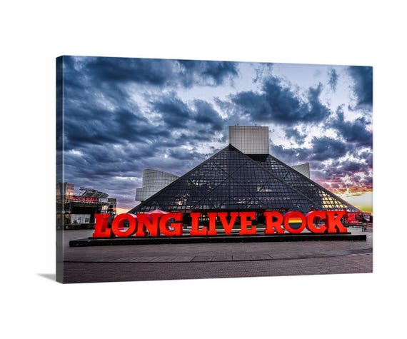 Rock & Roll Canvas (Ready to Hang) - Cleveland, Ohio