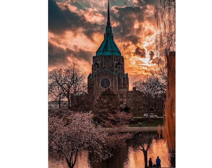 Sunset at Wade Lagoon - Cleveland, OH | University Circle | Sunset Wall Art | Sunset Photography | University Circle | Cleveland Wall Decor