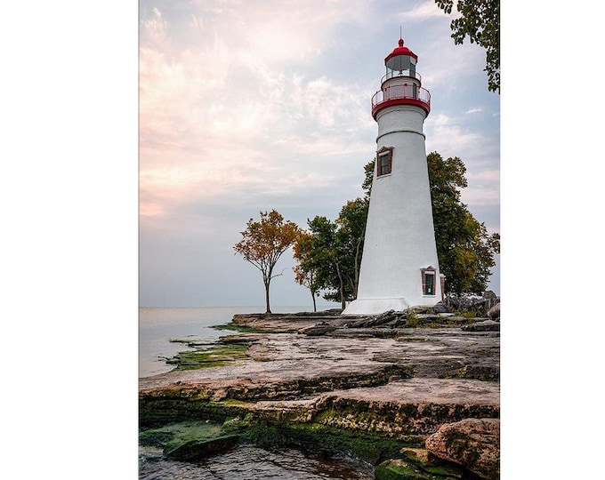 Marblehead Lighthouse - Ohio | Lighthouse Wall Art | Beach Wall Art | Coastal Prints | Seascape | Lake Erie | Port Clinton | Boho Wall Decor
