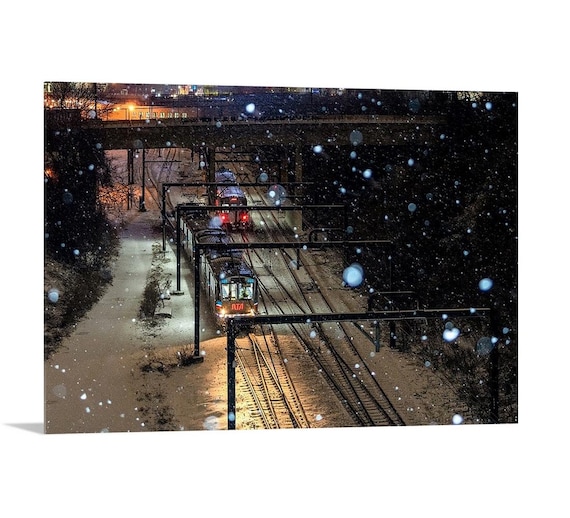 The Rapid on a Snowy Night - Cleveland, Ohio