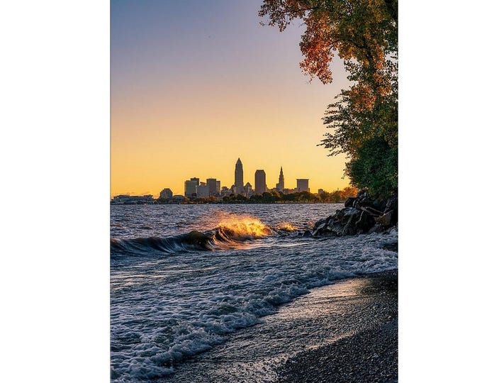 Early Morning Glow - Cleveland, OH (Fine Art Print)
