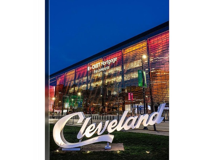 Rocket Mortgage FieldHouse Canvas (Ready to Hang) Vertical  Cavaliers | Cleveland, OH | Cavs | NBA Wall Art | NBA Prints | Cavs Art  Decor