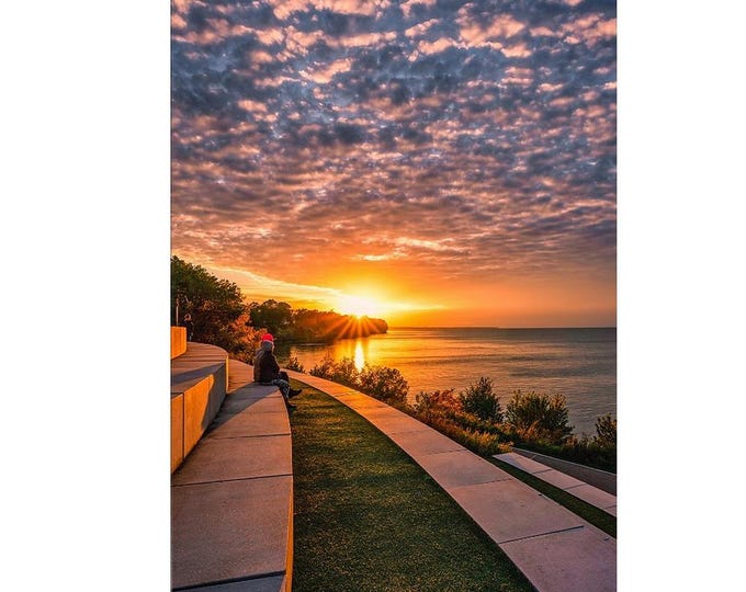 Solstice Steps Sunset - Lakewood, Ohio (Fine Art Print)