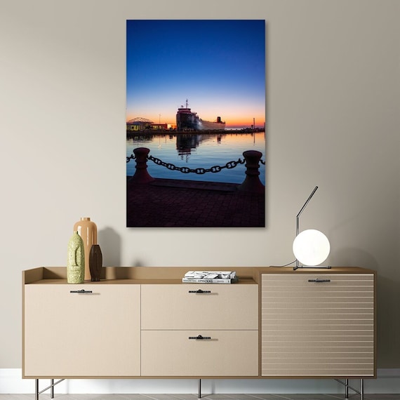 Shadows of the Past - Steamship William G. Mather in Cleveland, Ohio