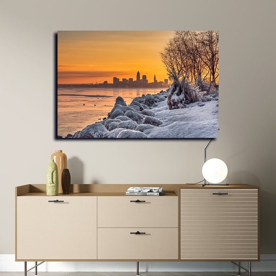 Frozen Beach - Cleveland, OH (Fine Art Print)