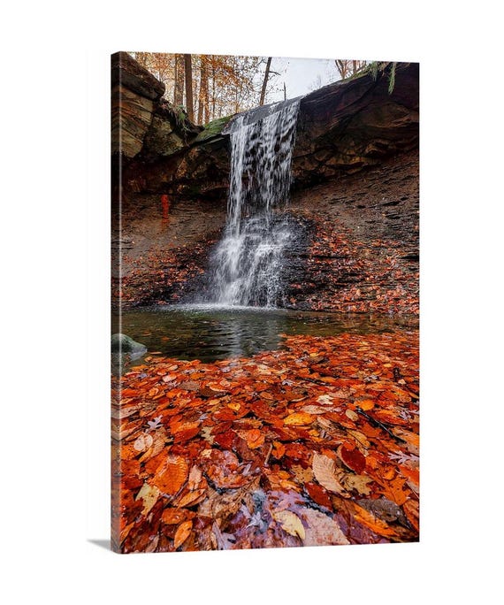 Blue Hen Falls Canvas (Ready to Hang) - Cuyahoga Valley National Park, Ohio