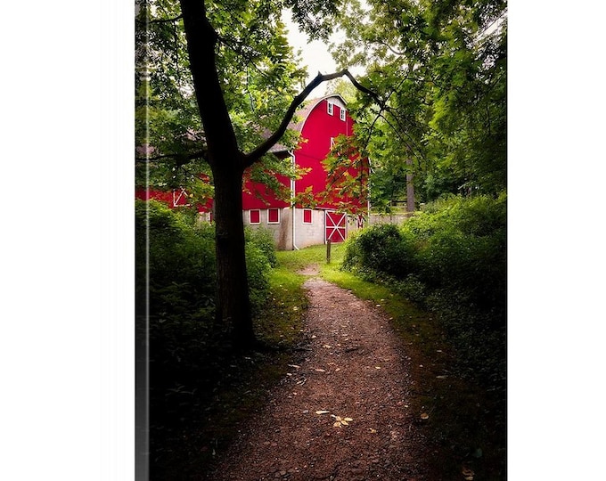 Barn in the woods (Ready to Hang Canvas) - O'Neil Woods Metro Park