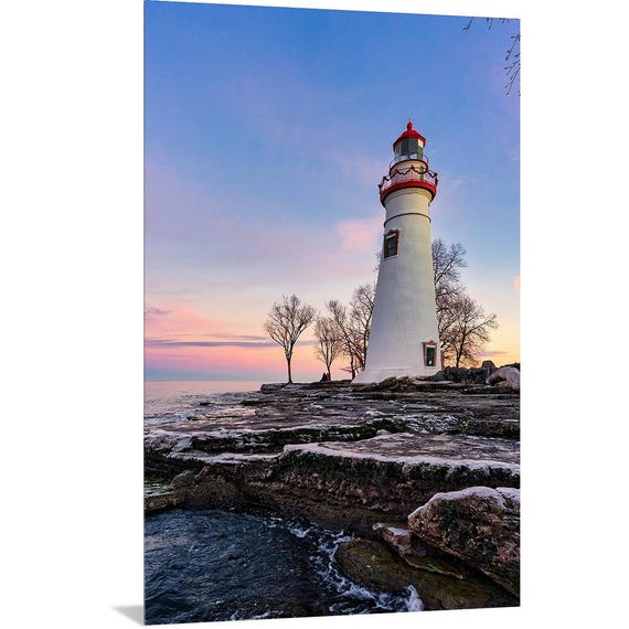 Marblehead Lighthouse Winter Sunset - Ohio