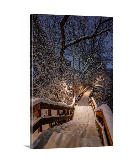 Cozy Winter Nights Canvas (Ready to Hang)  - Cuyahoga Falls, OH