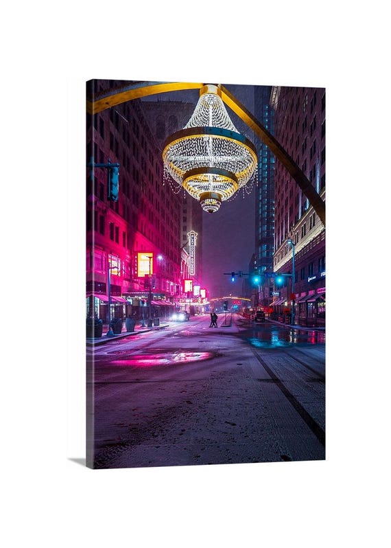 Playhouse Square Canvas (Ready to Hang) - Cleveland, Ohio