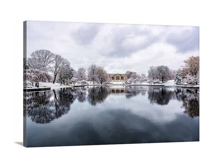 Cleveland Museum of Art Canvas (Ready to Hang) | University Circle | Wade Lagoon | Ohio Art | Cleveland Wall Decor