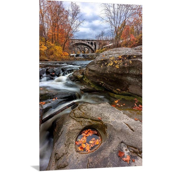 Autumn at Berea Falls, Ohio - Cleveland Metroparks
