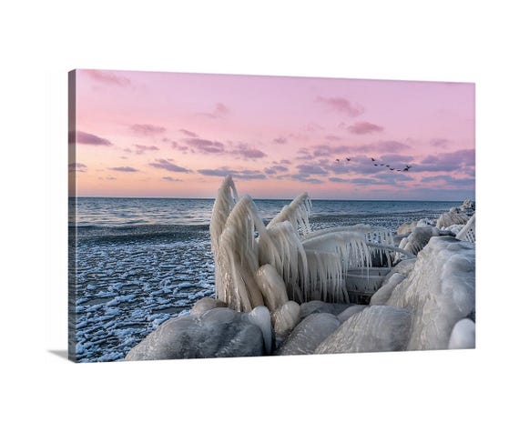 Frozen in Time (Ready to Hang Canvas) - Cleveland, Ohio