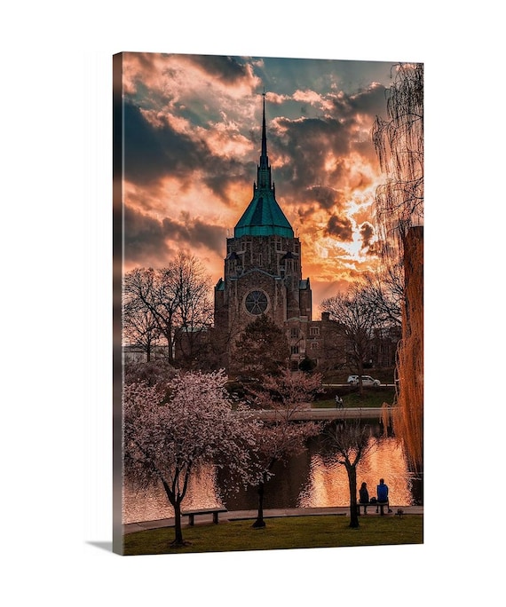 Wade Lagoon (Ready to Hang Canvas) - University Circle, Cleveland, Ohio