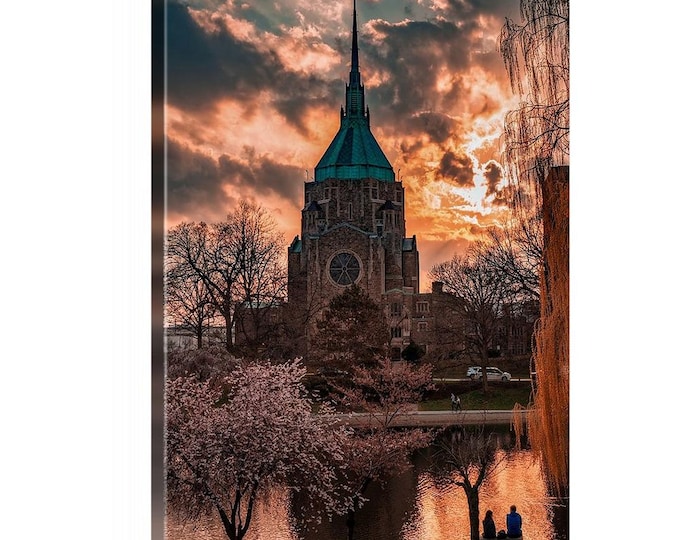 Wade Lagoon (Ready to Hang Canvas) | University Circle, Cleveland | Ohio Art | Ohio Print | Ohio Wall Decor | Cleveland Art Print