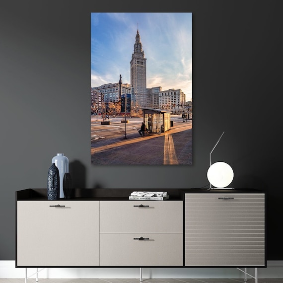 Terminal Tower During Golded Hour - Cleveland, OH