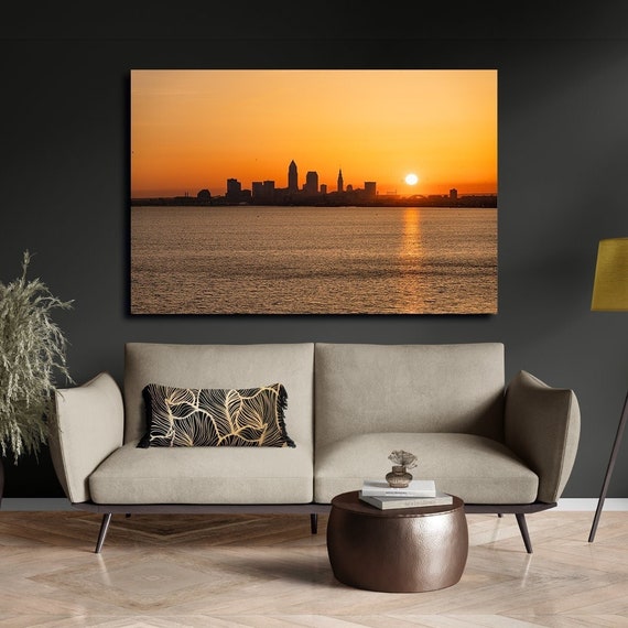 Cleveland Skyline During Sunrise