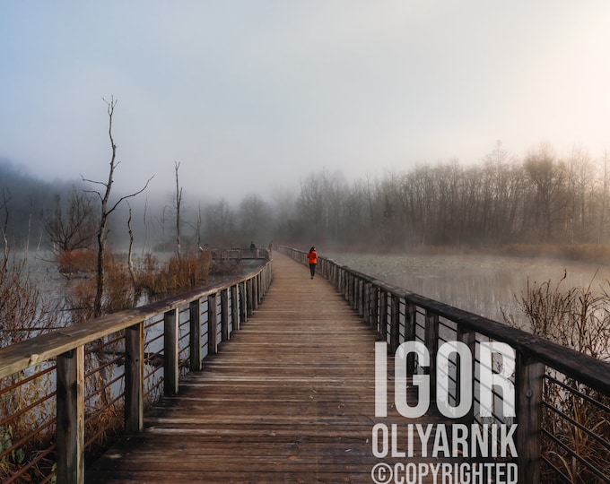Foggy morning at Beaver Marsh - Cuyahoga Valley National Park (Fine Art Print)