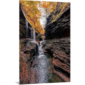 Watkins Glen - New York | Waterfall | New York Art | New York Prints | Waterfall Photography | New York Home Decor | Hiking Art | Autumn Art