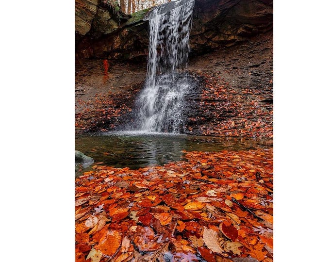 Blue Hen Falls  | Cuyahoga Valley National Park | Ohio Nature | Ohio Photography | Ohio wall art | Fall | Autumn | Foliage | Cleveland |