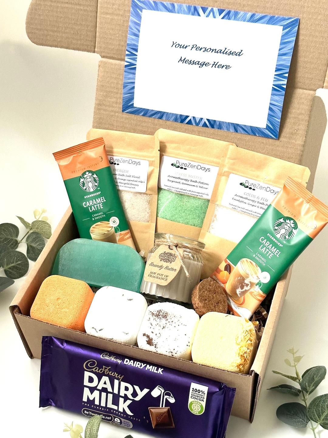 MENS RELAXATION GIFT Self Care | Home Spa Kit for Him | Husband ...