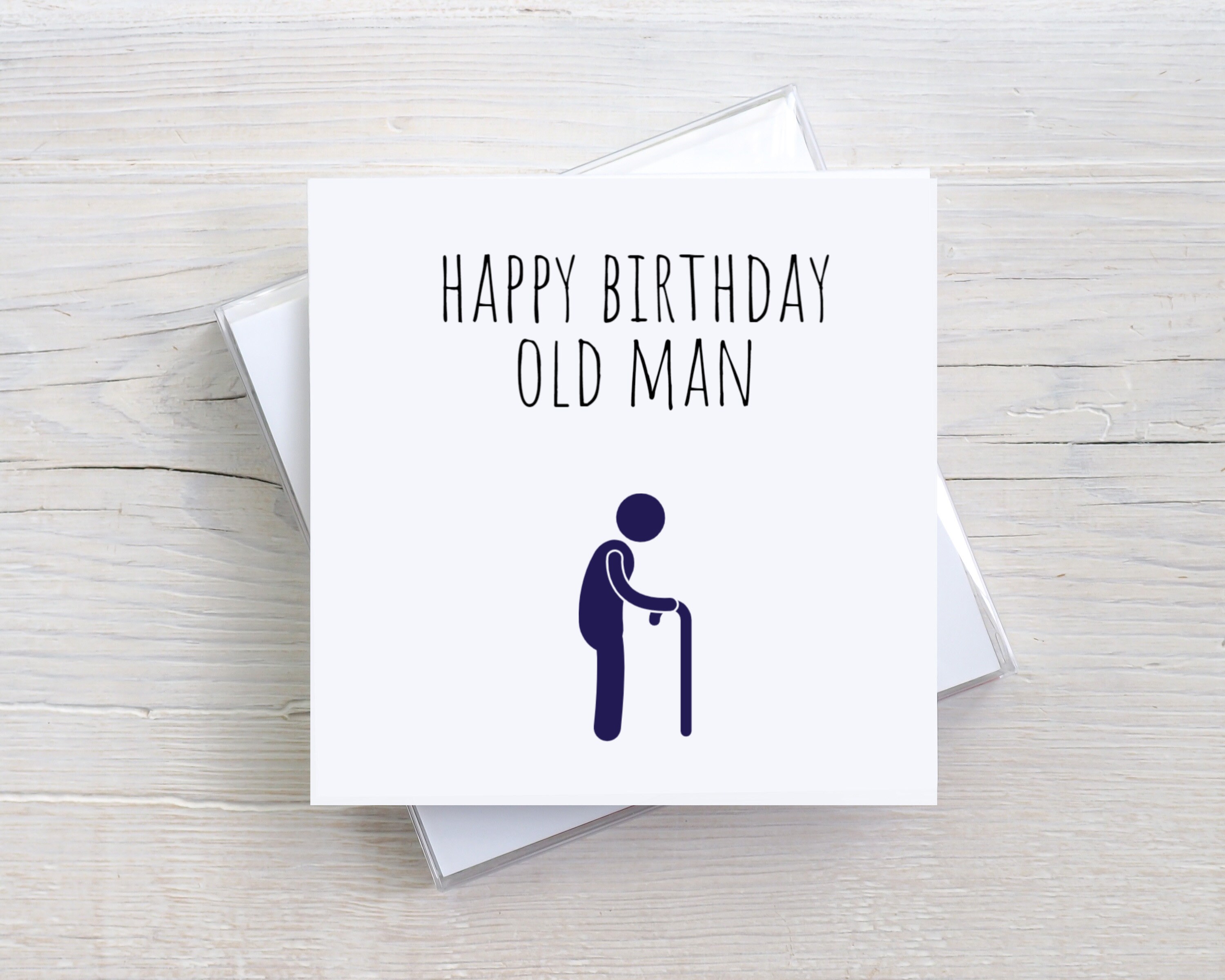 Funny Birthday Card, Old Man Card, Getting Old Birthday Card, OAP