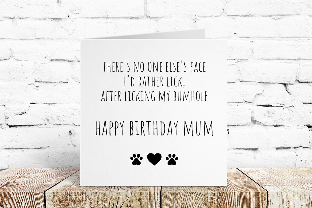 Dog Mum Birthday Card, Funny Birthday Card for Mum, Mum Birthday Card ...