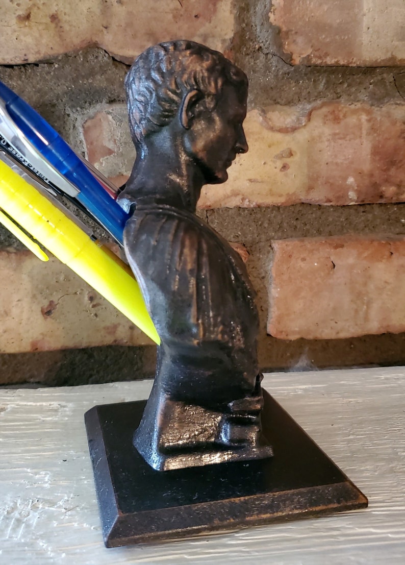 Julius Caesar Large Oiled Bronze 3D Printed Pen Holder Etsy