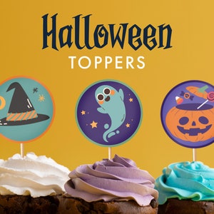 Halloween Cupcake Topper | Digital Printable Halloween Party Decoration | Party Decoration | Creepy | Kids DIY