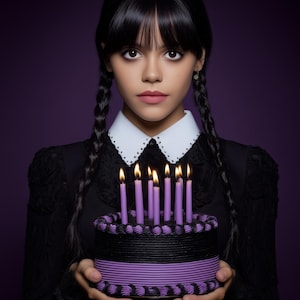 Birthday Card for Goth Girl Face Swap Party Invitation for Girls