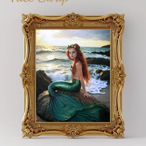Mermaid Portrait for Girl Face Swap