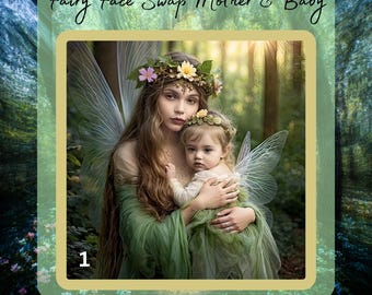 Fairy Mother and Baby Portrait: Face Swap Fantasy Art and Video