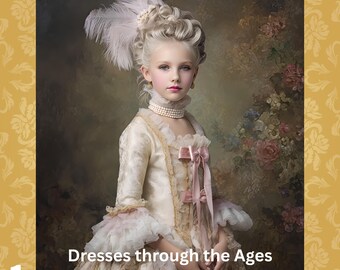 For Girls: Marie Antoinette, Scarlet O’Hare, Jane Austin, Flapper, Hippie Dresses through the ages Girl Face Swap—Photo and Video
