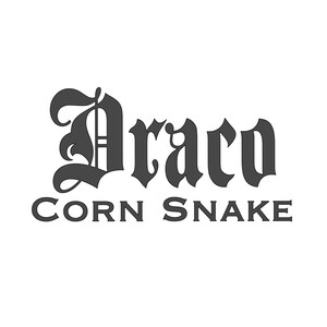 Corn Snake Customized Vinyl Name Tag - Agincourt Font