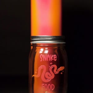 Snake Food Thawing Time Reference: Snake Food Thawing Jar Glass Jar For Frozen Mice Holographic