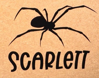 Vinylsticker aangepaste naam spin - decoratie behuizing