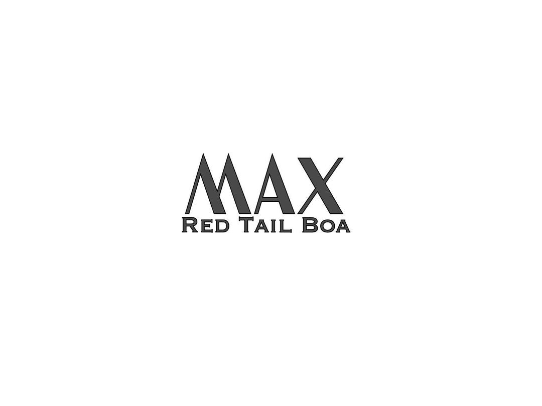 Boa Lettering Name Red Tail Boa Vinyl Name Decal Custom - Personalized Vinyl Sticker for ...