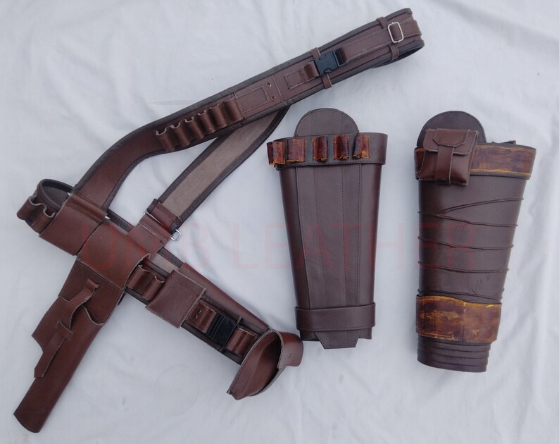 The Mandalorian Cosplay Belt With Prop Gun Blaster Holster And Leg
