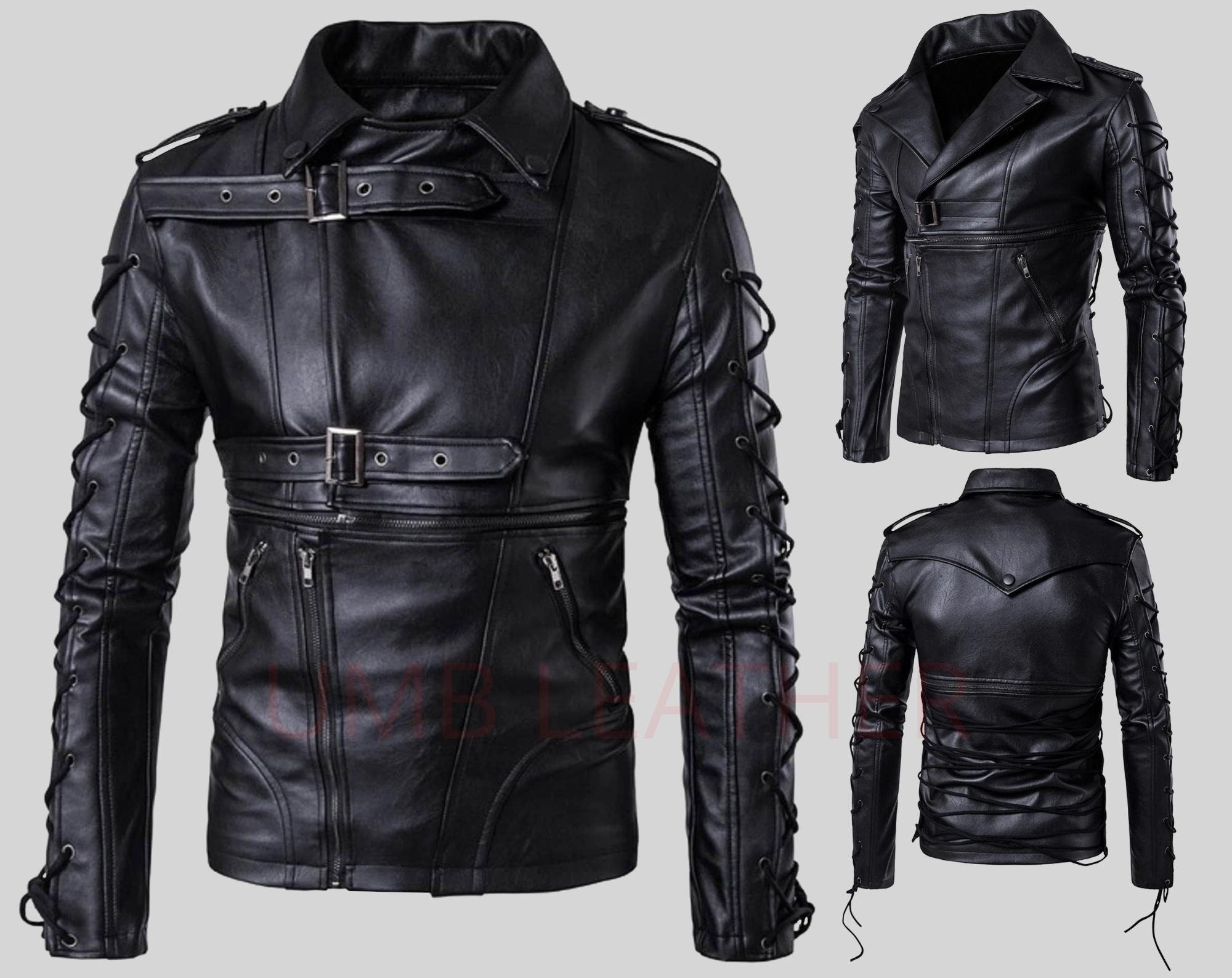 Paloma Lira Space Leather Jacket in Silver Metallic for Men Mens Clothing Jackets Leather jackets 