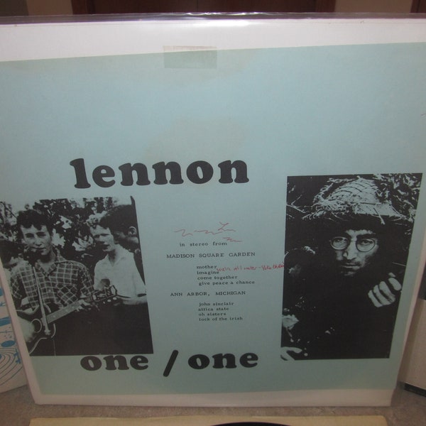 John Lennon (The Beatles) - Rare Vinyl Lp - One / One - Madison Square Garden - Ann Arbor Michigan - NM!