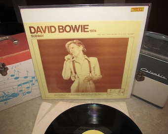 David Bowie - LP de vinil raríssimo - Subway 1974 - Primeira prensagem Flat 8211 - Lindo, em estado NM!