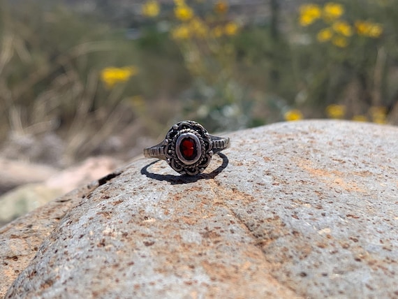 Vintage Estate Sterling Silver Modernist Ring