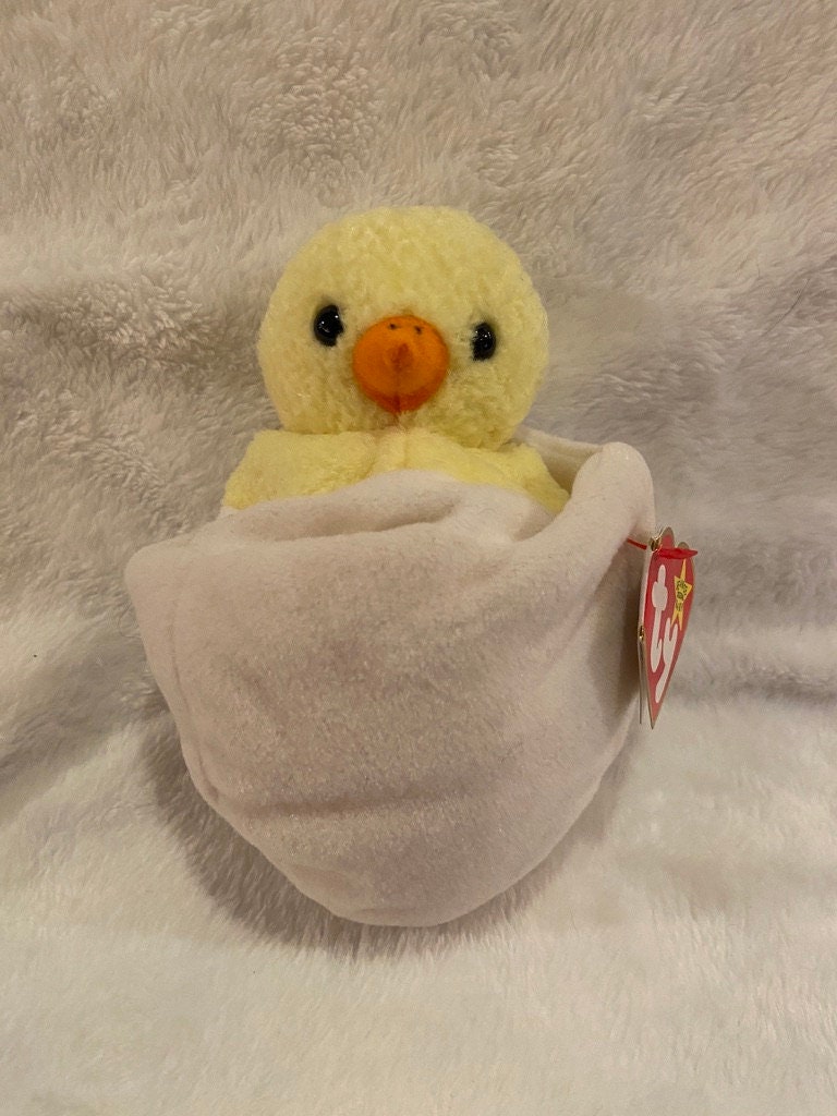 Eggbert the Chick - TY Beanie Babies - Birthdate 10 April 1998