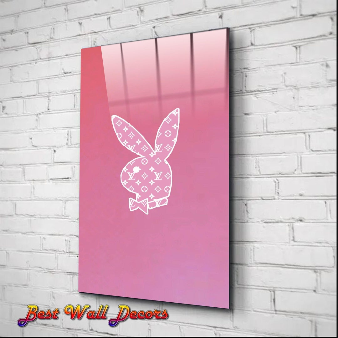 Playboy Glass Wall Art Playboy wall Decor Póster de Playboy Etsy España