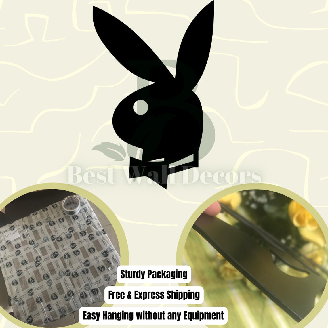 Playboy Wall Sign Playboy Wall Art Playboy Poster Playboy Etsy