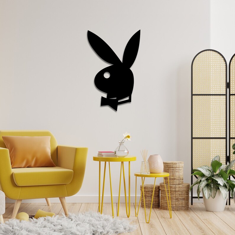 Playboy Wall Sign Playboy Wall Art Playboy Poster Playboy Etsy