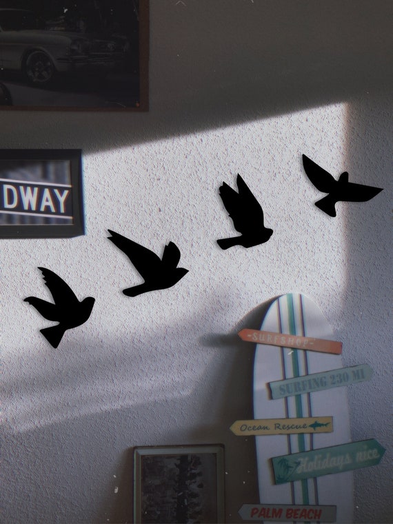 Flying Birds Birds Wall Art Wall Decor Wall Art Decoration Etsy Australia