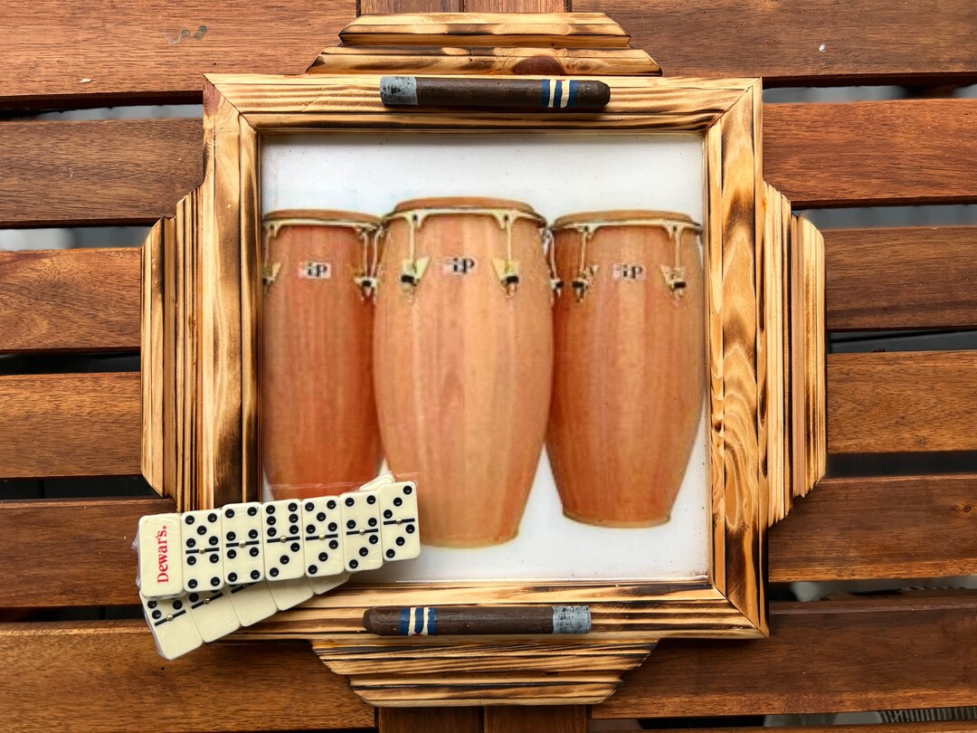 Congas 1 Mini Domino Table with Dominoes Etsy