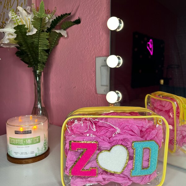 Clear Makeup Bag Personal Etsy